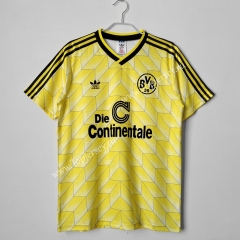 Retro Version 1988 Borussia Dortmund Home Yellow Thailand Soccer Jersey AAA-C1046