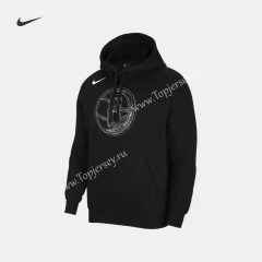 Brooklyn Nets Black Tracksuit Top With Hat-CS