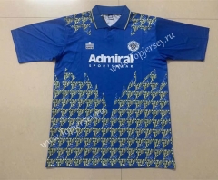 Retro Version 92-93 Leeds United 2nd Away Blue Thailand Soccer Jersey AAA-512