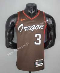 2021-2022 City Edition Portland Trail Blazers Coffee #3 NBA Jersey-SN