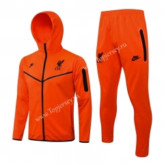2021-2022 Liverpool Red Thailand Soccer Jacket Uniform With Hat-815