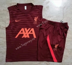 2021-2022 Liverpool Red Thailand Soccer Vest Tracksuit -815
