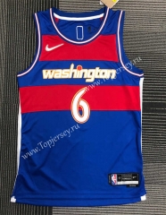 2022 City Edition Washington Wizards Blue #6 NBA Jersey-311