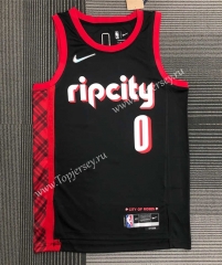 2021-2022 City Edition Portland Trail Blazers Black #0 NBA Jersey-311