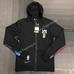 Player Version 2021-2022 NBA Brooklyn Nets Black Jacket With Hat-311