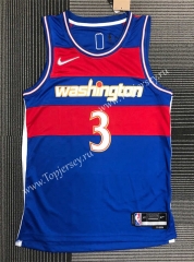 2022 City Edition Washington Wizards Blue #3 NBA Jersey-311