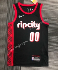 2021-2022 City Edition Portland Trail Blazers Black #00 NBA Jersey-311