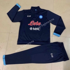 2021-2022 Napoli Royal Blue Thailand Soccer Tracksuit -HR