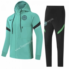 2021-2022 Inter Milan Green Thailand Jacket Uniform With Hat-GDP