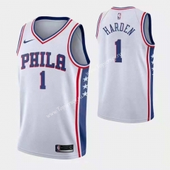 Philadelphia 76ers White #1 NBA Jersey-SN