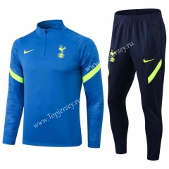 2021-2022 Tottenham Hotspur Blue Thailand Soccer Tracksuit-411