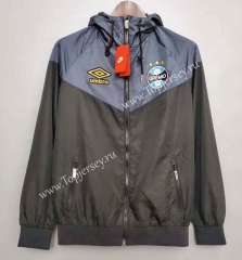 2021-2022 Grêmio FBPA Black Trench Coats With Hat-WD