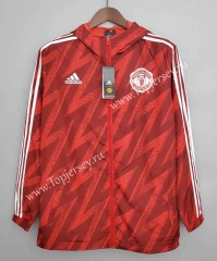 2021-2022 Manchester United Red Trench Coat With Hat-WD
