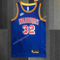75th Anniversary Warriors Blue #32 NBA Jersey-311