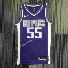 75th Anniversary Sacramento Kings Purple #55 NBA Jersey-311