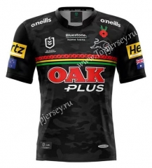 2022 Native Version Panthers Black Thailand Rugby Jersey