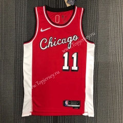 2022-2023 City Edition Chicago Bulls Red #11 NBA Jersey-311