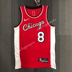 2022-2023 City Edition Chicago Bulls Red #8 NBA Jersey-311