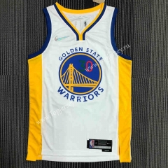 75th Anniversary Warriors White #30 NBA Jersey-311