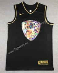 Diamond Edition Brooklyn Nets Black&Gold #7 NBA Jersey