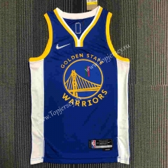 75th Anniversary Warriors Blue #11 NBA Jersey-311