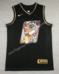 Diamond Edition Phoenix Suns Black&Gold #1 NBA Jersey