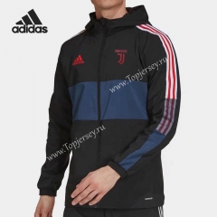 2022-2023 Juventus Black Trench Coats With Hat-8268