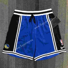 2022 Golden State Warriors Blue NBA Shorts-311