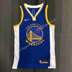 75th Anniversary Warriors Blue #30 NBA Jersey-311