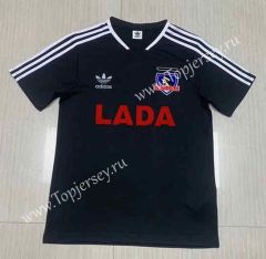 Retro Version 1991 Colo-Colo Away Black Thailand Soccer Jersey AAA-512