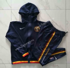 2021-2022 NBA Denver Nuggets Royal Blue Jacket Uniform With Hat-815