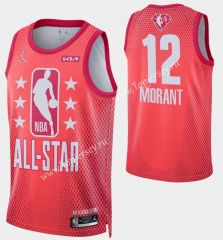 2022 All Stars Memphis Grizzlies Red #12 NBA Jersey-SN