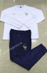 2022-2023 France White Thailand Soccer Tracksuit-411