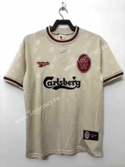 Retro Version 96-97 Liverpool Away Beige Thailand Soccer Jersey AAA-811