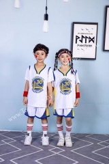 Golden State Warriors #30 White Kids/Youth NBA Uniform-SN