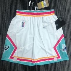 2022-2023 City Edition San Antonio Spurs White NBA Shorts-311