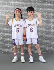 Los Angeles Lakers #6 James White Kids/Youth NBA Uniform-SN