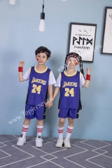 Los Angeles Lakers #24 Kobe Purple Kids/Youth NBA Uniform-SN