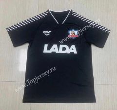 Retro Version 1992 Colo-Colo Away Black Thailand Soccer Jersey AAA-512