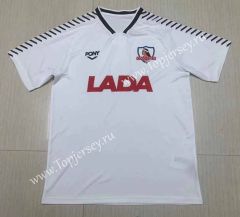 Retro Version 1992 Colo-Colo Home White Thailand Soccer Jersey AAA-512
