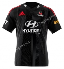 2022 Crusader Black Thailand Rugby Jersey