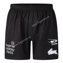 2022 South Sydney Rabbitohs Black Thailand Rugby Shorts