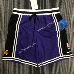 2021-2022 Phoenix Suns Purple&Black American NBA Training Shorts-311