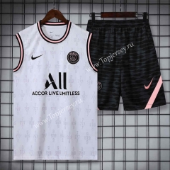 2022-2023 Paris SG White Thailand Soccer Vest Uniform-418