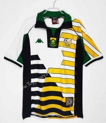 Retro Version 1998 South Africa Home Yellow&White Thailand Soccer Jersey AAA-C1046