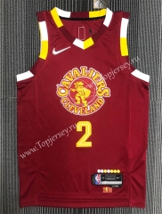 2022 City Edition Cleveland Cavaliers Dark Red #2 NBA Jersey-311