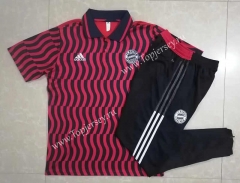 2022-2023 Bayern München Red Thailand Polo Uniform-815