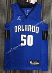 75th Anniversary Jordan Orlando Magic Blue #50 NBA Jersey-311