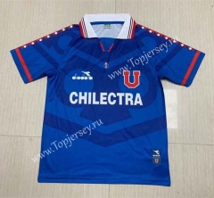 Retro Version 1996 Universidad de Chile Home Blue Thailand Soccer Jersey AAA-512