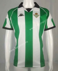 Retro Version 1998 Real Betis Home White&Green Thailand Soccer Jersey-503